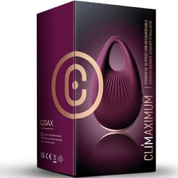 Verpackung des Rocks-Off Climaximum Coax Fingervibrators mit allen sichtbaren Details
