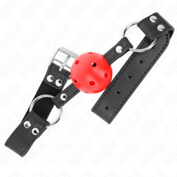 Kink Ballknebel von der Seite, Detailansicht der 4 cm großen Kugel