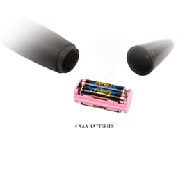 Geöffnetes Batteriefach des Baile Power Wand für vier AAA-Batterien