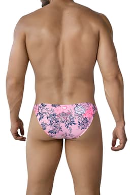 Cut4Men SPX Slip mit zartem Blütenprint von hinten, Passform im Detail