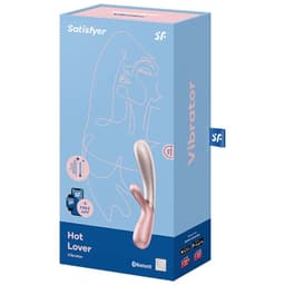 Verpackung des Satisfyer Hot Lover Vibrators in scharfer Nahaufnahme