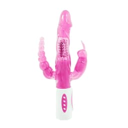 Baile Pretty Bunny mit separatem Analstimulator im Detail in scharfer Nahaufnahme