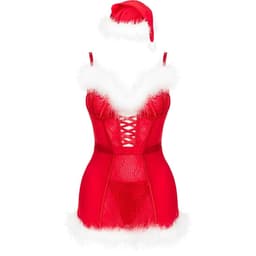 Livco Corsetti Agethe Weihnachtsmütze als Accessoire in Nahaufnahme