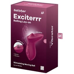 Verpackung des Satisfyer Exciterrr Klitoris-Vibrators in Fuchsia