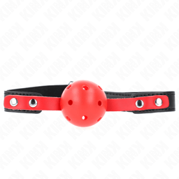 Kink Ballknebel von der Seite, Detailansicht der 4 cm großen Kugel