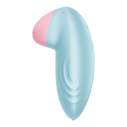 Satisfyer Tropical Tip von der Seite mit genoppter, flexibler Spitze im Detail