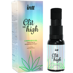 INTT Clit me High Cannabisöl, Sprühflasche mit 15 ml Inhalt, Gesamtansicht