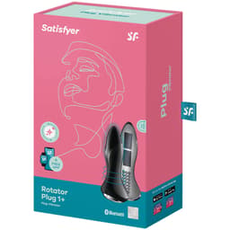 Satisfyer Rotator Plug 1+ zusammen mit der mitgelieferten Fernbedienung im Bild