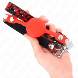 Kink Ballknebel, Größenvergleich mit 4 cm Durchmesser – zusätzliche Detailansicht des Produkts