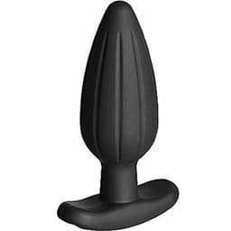 ElectraStim Rocker Analplug von der Seite, geriffelter Schaft im Detail