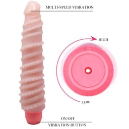Baile Flexi Vibe Spiralvibrator in der Hand gehalten in Produktfotografie