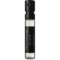 PheroStrong Pheromone Elixir for Men Parfum in der Hand für den Größenvergleich