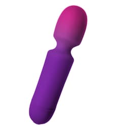 Rocks-Off Glo-Girl Mini Stabvibrator in Lila, Gesamtansicht – Studioaufnahme auf hellem Hintergrund