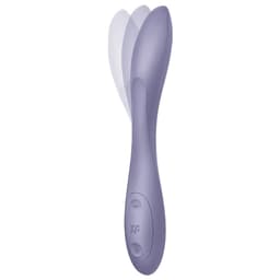 Satisfyer G-Spot Flex 2 mit gebogenem Schaft im Detail, mit erkennbarer Formgebung