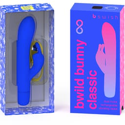 B Swish Bwild Bunny Infinite – Rabbit-Vibrator – Blau, Ansicht 7