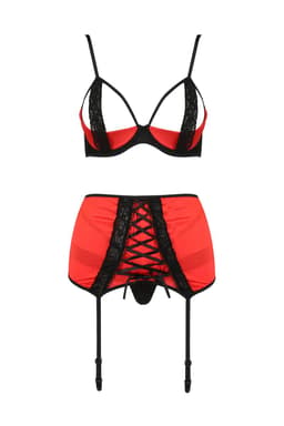 Passion Dessous-Set am Körper getragen, Sitz und Silhouette im Überblick