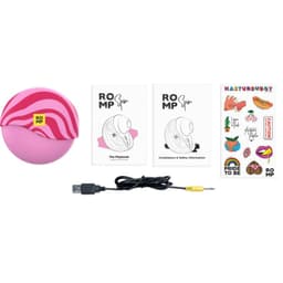 ROMP Spin Rabbit-Vibrator mit rotierendem Schaft, Draufsicht auf Schaft und äußeren Stimulator
