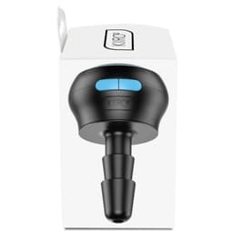 Kiiroo Control Adapter mit angeschlossenem Dildo in Studioaufnahme auf weißem Hintergrund