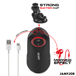 Jamyjob automatischer Masturbator Gravity Schwarz aus einem weiteren Blickwinkel fotografiert