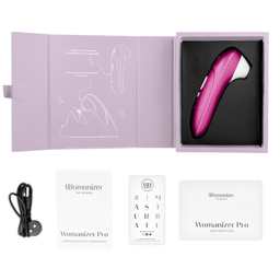 Womanizer Pro Vibrant – Klitoral-Stimulator mit Pleasure-Air-Technologie – Pink, Ansicht 13