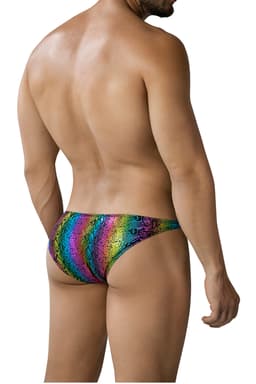 Cut4Men SPX Slip mit auffälligem Schlangenmuster von hinten, Passform im Detail