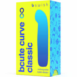 Verpackung des B Swish Bcute Curve Infinite in Gelb – Produktfoto in Studioqualität