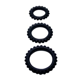 Titan Cockring Set im direkten Größenvergleich der drei Ringe