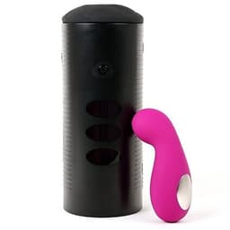 Kiiroo Titan und Cliona Paar-Set in Flieder, Gesamtansicht in typischer Produktfoto-Perspektive