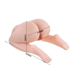 Baile Passion Lady 3D Masturbator-Torso schräg von oben auf einer Unterlage