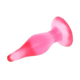 Baile Soft Touch Analplug mit Saugnapf in Lila von der Seite fotografiert