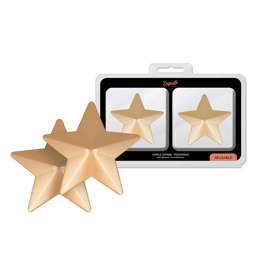 Coquette Chic Desire Nippelabdeckungen in Sternform und Gold, Gesamtansicht des Paares