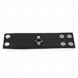 Kink breiter Leder-Penisring geschlossen, manschettenartige Form von der Seite
