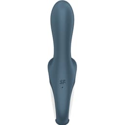 Satisfyer Air Pump Booty 2, Nahaufnahme des Bedienknopfs, professionell fotografiert