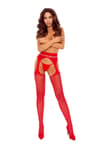 Passion S032 – Ouvert-Strumpfhose in Rot