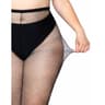 Leg Avenue – Netzstrumpfhose in Plus Size mit angenähtem Bund
