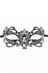 Be Lily – Venezianische Maske aus Metall mit Strasssteinen, schwarz (schwarz 4)