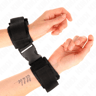 Kink Bind Modell 1 – Handgelenkfesseln, Rot-Schwarz, mit Klettverschluss