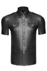 Noir Handmade H011 – Shirt, mit Knopfleiste, für Herren