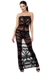 Noir Handmade F358 langes Off-shoulder Kleid Bondesque