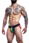 Cut4Men – Jockstrap mit Streifen-Design, Bunt