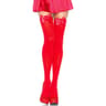 Leg Avenue – Overknee-Strümpfe aus Nylon mit Schleife in Rot