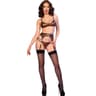 Chilirose Wildcat Set – BH, Strumpfgürtel, Tanga und Strümpfe