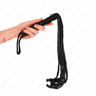 Kink Seilpeitsche Schwarz – Peitsche mit gebündelten Seilsträngen, 56 cm