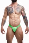 Cut4Men – Tanga-Slip mit Clipverschluss, Grün