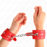 Kink – Handgelenkfesseln, Rot, schmal geschnitten