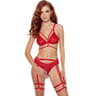 Passion Porigelia – Dessous-Set mit Strumpfgürtel