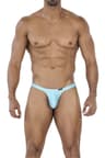 Cut4Men – Brazilian-Thong aus Mikrofaser, Aquablau