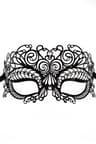 Be Lily – Venezianische Maske aus Metall mit Strasssteinen, schwarz (schwarz 10)