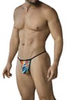 Cut4Men SPX – Mini-Tanga mit buntem Tropical-Print
