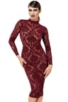 Noir Handmade Kink Royal – Midikleid mit offenem Rücken